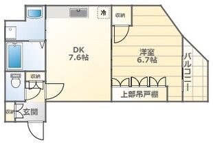 今宮駅 徒歩3分 3階の物件間取画像